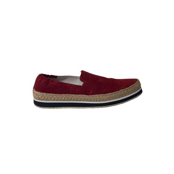 Prada Espadrille Sneakers in Red Suede - Picture 1 of 6